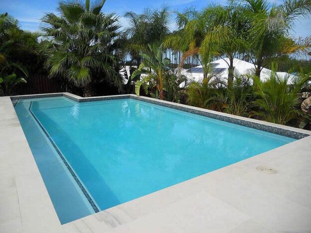 Custom-built swimming pool with a sleek design in QLD